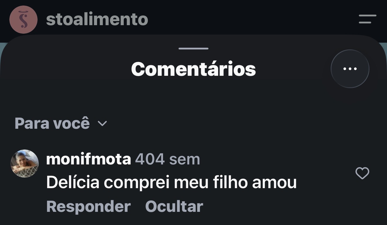 Comentário de cliente: delícia, comprei e meu filho amou
