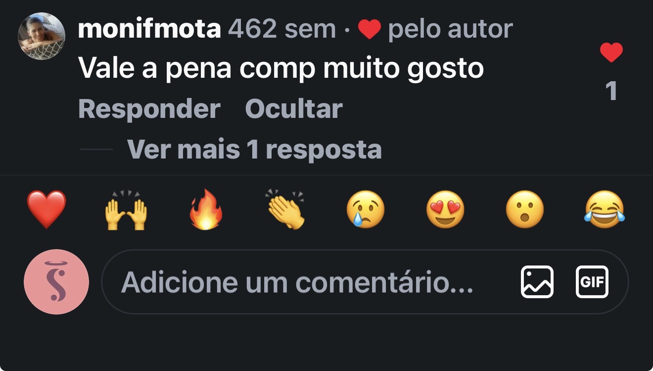 Comentário de cliente: vale a pena, tem muito gosto